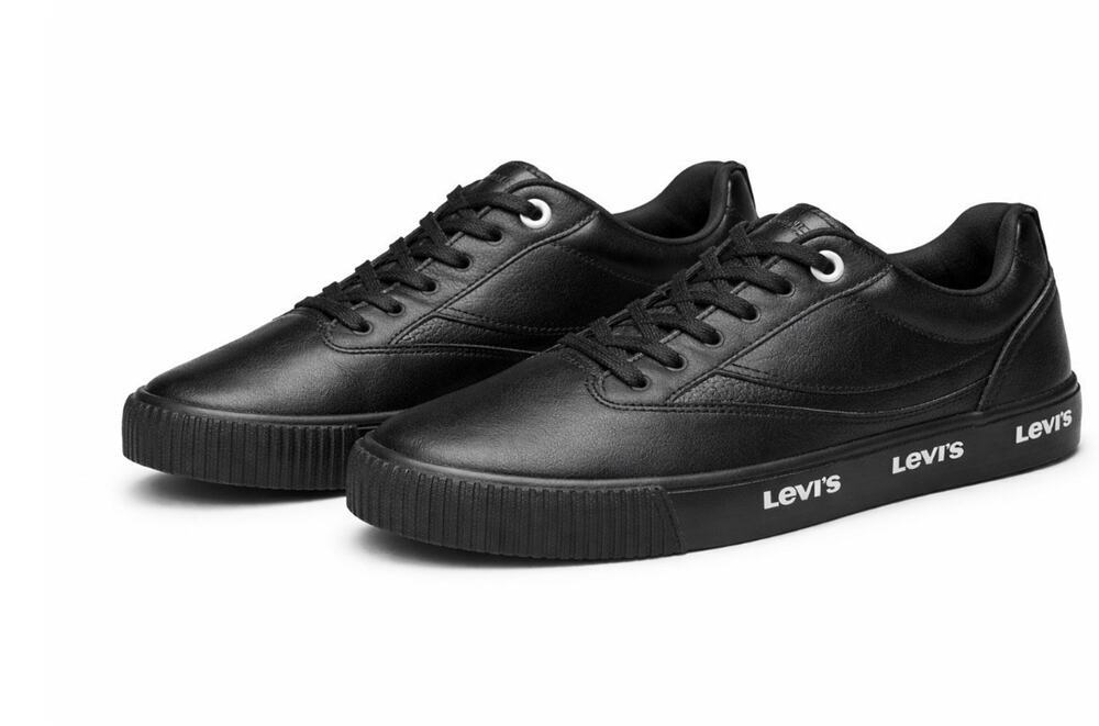 Levi's Black Low Top Sneakers Men's Size 11 Casual Lace Up Streetwear
